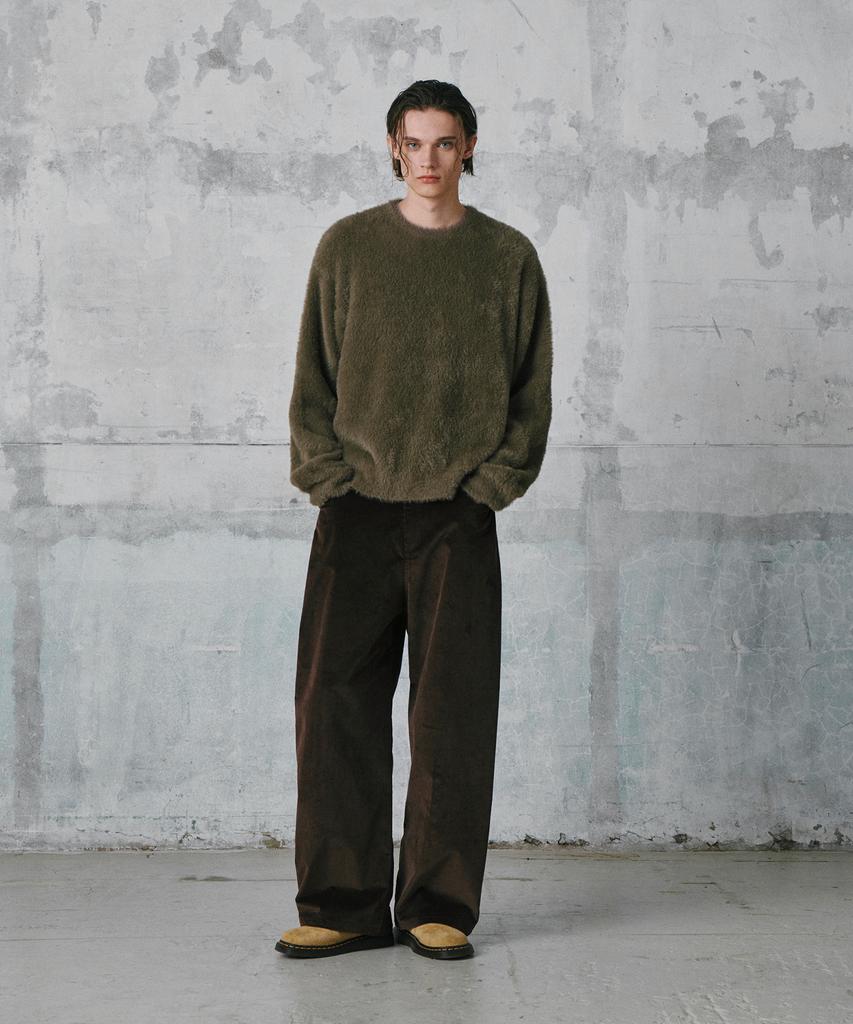 GLW Hairy Crop Knit Khaki