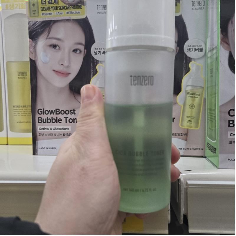 [TENZERO] Tônico Borbulhante Glow Boost 150ml/Tônico Borbulhante Cica 140ml