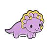 Macaron Dinosaur Metal Badge: Cute Pterodactyl & Triceratops Brooch for Clothing Decoration