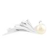 Silver Brooch with Natural Pearls (1519387)