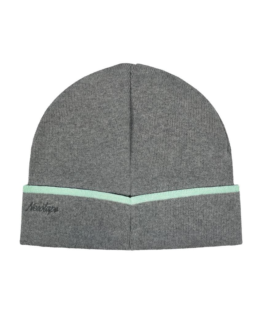 Nyuteib All Day Bear Beanie Big Head Fit - Silver Bear
