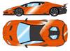 Make-up EIDOLON COLLECTION Lamborghini Centenario 2016 mit Heckflügel Fertigmodell EM780J 1/43 LP770-4 (Arancio Argos) -