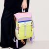 Schoolbag niche design travel bag female dopamine contrasting color lightweight backpack outdoor hiking backpack sports bag