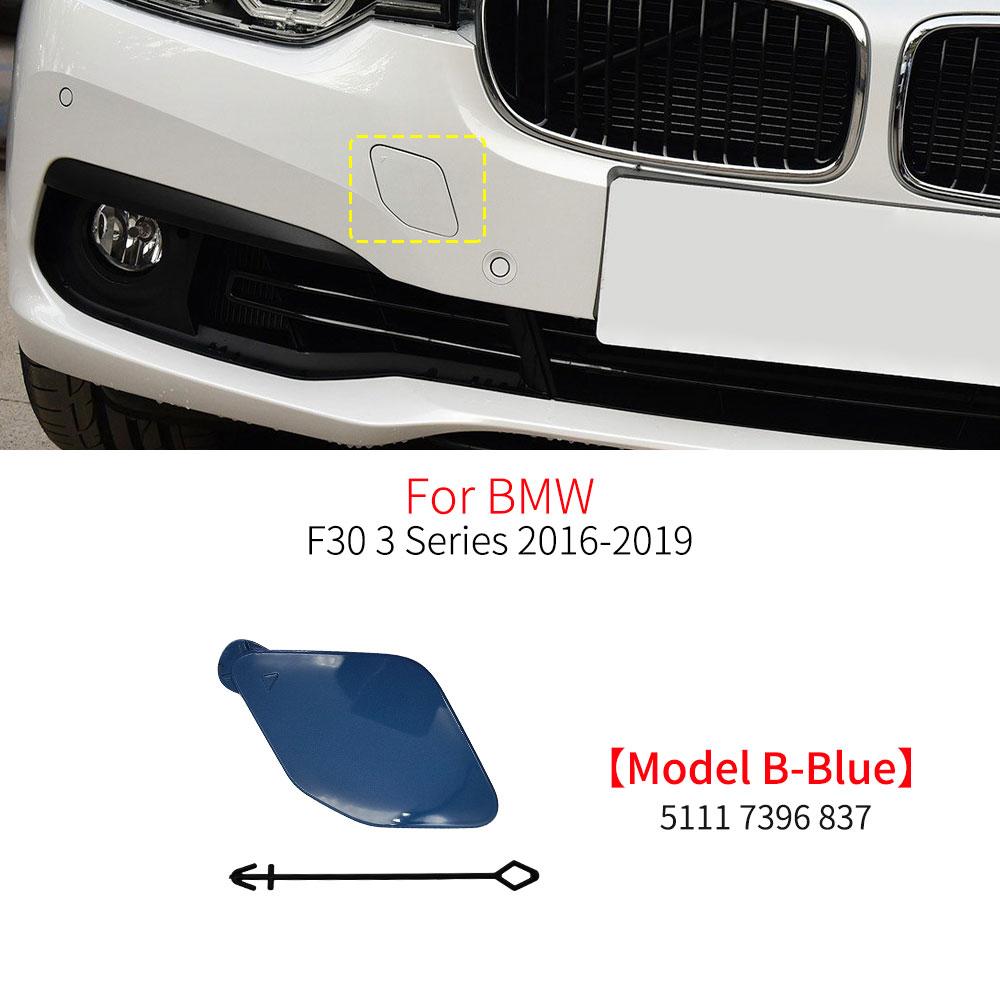 Para BMW F30 F31 Capa da Tampa do Gancho de Reboque do Para-choque Dianteiro do Carro Preto Branco Prata Vermelho Azul Para BMW Série 3 318 320 323 330 335 2012-