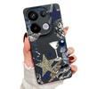 Leopard Stern Discokugel Muster Hülle Für Xiaomi Redmi Note 14 13 Pro 5G 4G 12 11 Hülle Xiaomi 14T 13T 11T Pro Lederstruktur Silikonabdeckung