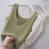 Ärmelloses Ripp-Camisole aus Eisseide für Damen, 80-200 lbs, Slim Fit, vielseitige Ober- oder Unterbekleidung