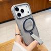 Magnetische Handyhülle mit Ständer für IPhone 17 Air 16 14 15 13 Pro Max 12 Hüllen Schutzhülle für Apple mit weichem Silikonring