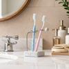 Ventilated Minimalist Toothbrush Holder Resin Base Toothbrush Storage Rack Simple Pen Holder Brush