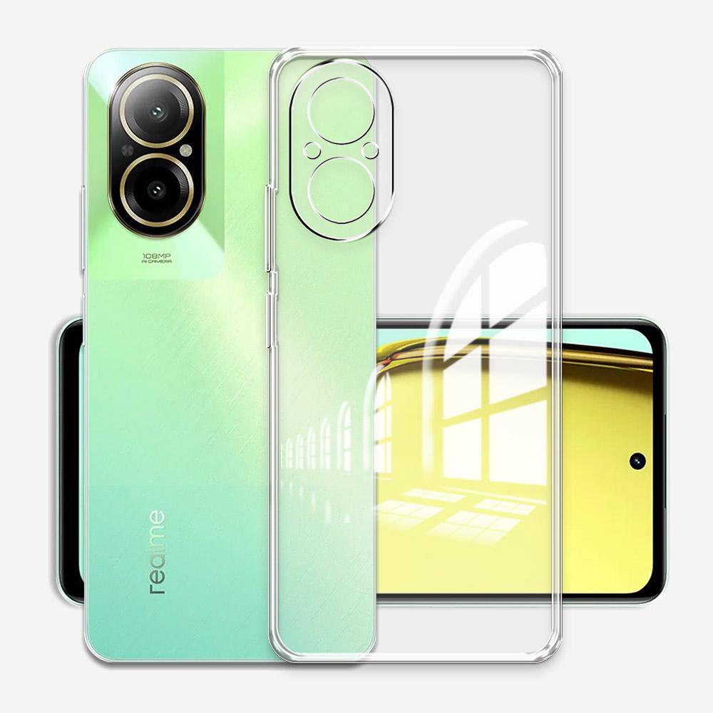 Per Realme C67 4G Custodia Cover Posteriore Trasparente Silicone Morbido Custodie per Telefono Per Realme C67 5G Bumper Antiurto Coque Per Realme C67 Funda
