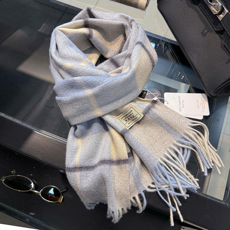 100 % Kaschmir-Winter-Design, Pashmina-Wollschal für Damen, warme, dicke Tücher und Wickel, weiblicher Bufanda, Echarpe, Quaste, Schalldämpfer