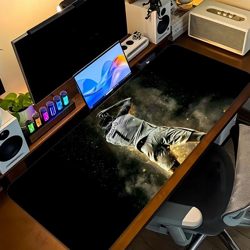 Podkładka pod mysz CR7, Duża podkładka na biurko gamingowe, Antypoślizgowa podkładka pod mysz XXL do laptopa i tabletu, Mata do gry na mini PC ze wzmocnionymi krawędziami