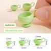 1Pc 1/12 Dollhouse Miniature Japanese Style Alloy Mug Water Cup Simulation Model Toy for Doll House Decoration