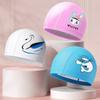 Cute Cartoon Soft Kid's Swimming Cap Boys Girls Waterproof Long Hair Ear Protection Swimming Cap Swim Cap for Children