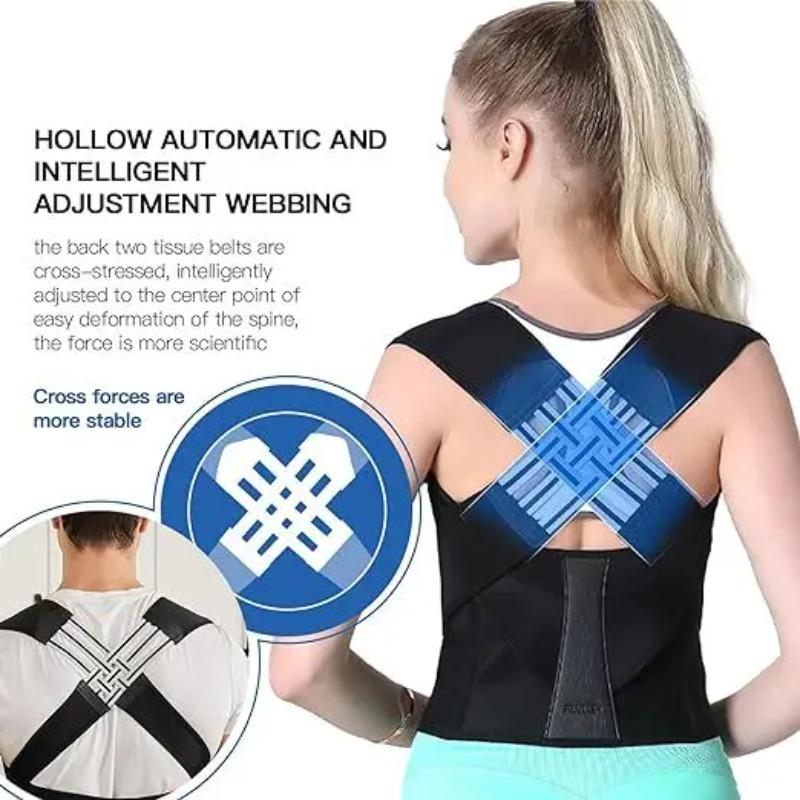 Posture Corrector for Gentlemen and Ladies Adjustable Shoulder Posture Brace Back Posture Straightener for Mid and Upper Sp Practical Use