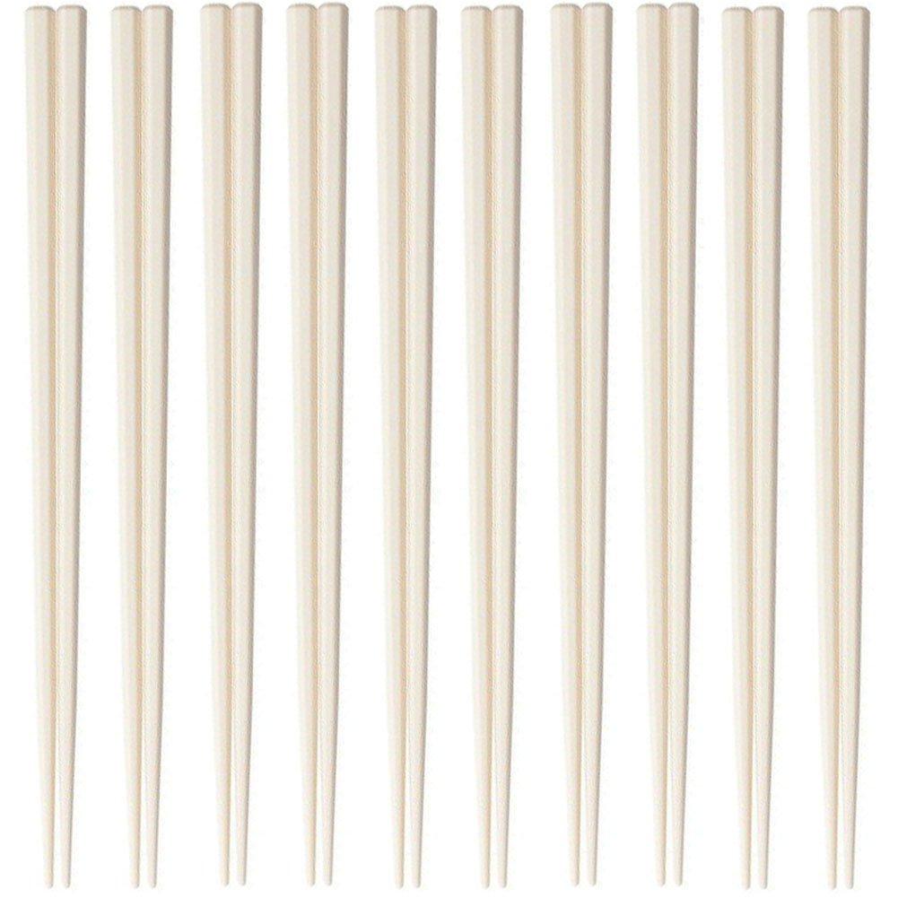 Daikoku Kogyo SPS Wiederverwendbares Gewerbepackung mit 10 Essstäbchen, Sechseckig, 23cm, Beige, Benutzung, 3771187,