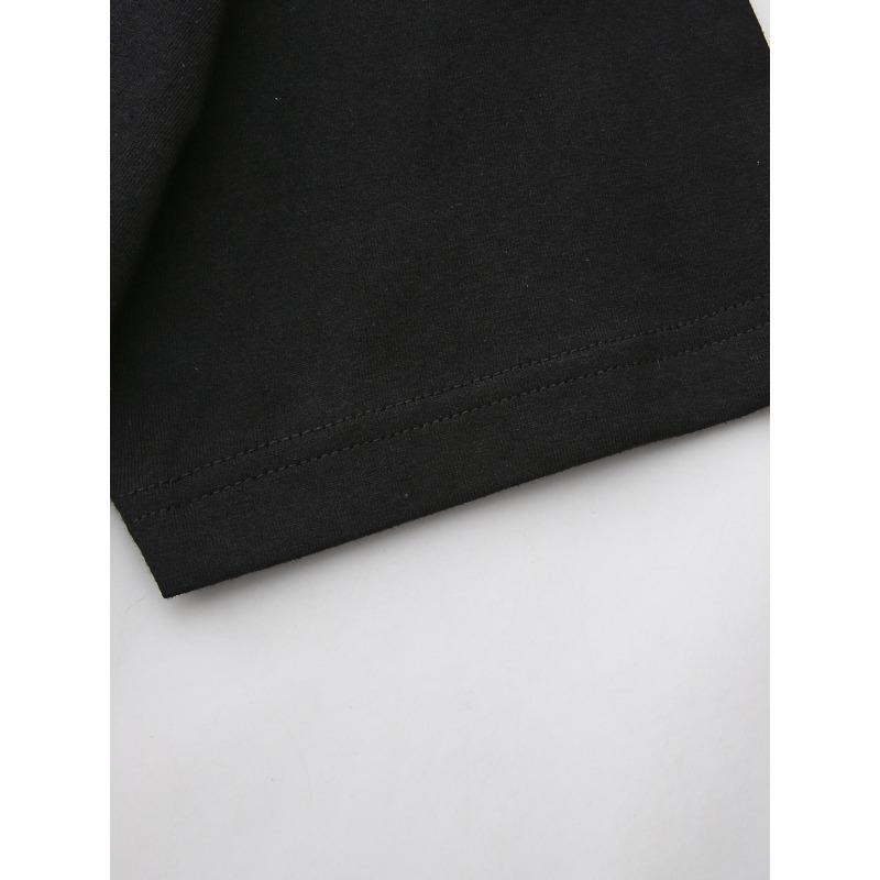 T-shirt pour homme nouveau style en pur coton à manches courtes avec impression de loup, col rond tendance et décontracté, confortable, doux et respirant, essentiel pour l'été
