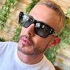 JYL TS Unisex Small-Frame Square - Driving Sun-Protective Trendy Eyewear H2852