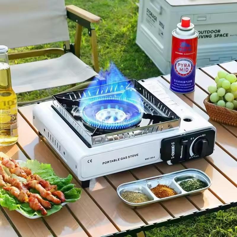 Portable Outdoor Cassette Stove Butane Gas Stove For Pot Bbq Camping Cooking Lightweight Compact Design Portable Gas Stove