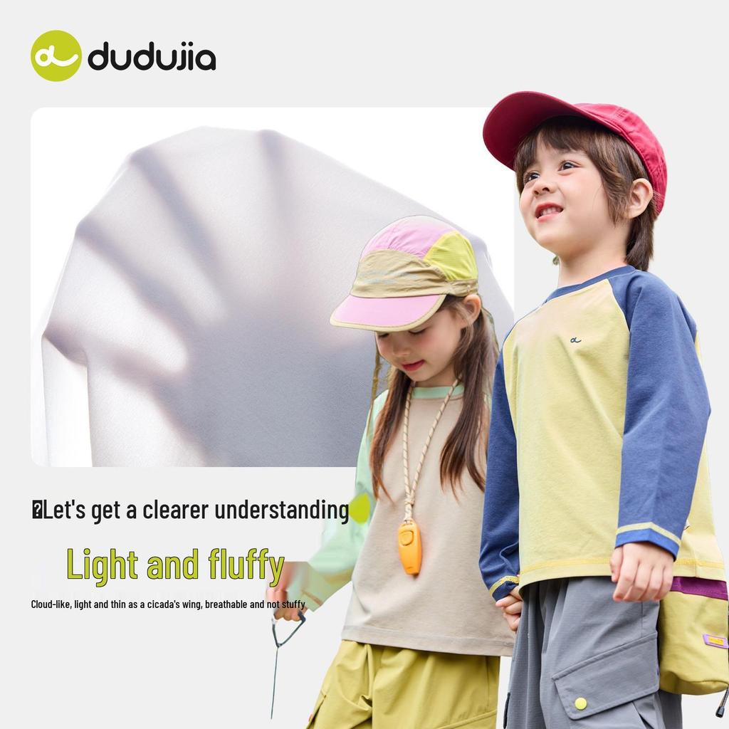 Moisture-Wicking Quick-Dry Kids' Sun Protection T-Shirt - Dududu Spring Collection for Boys, Girls & Parent-Child