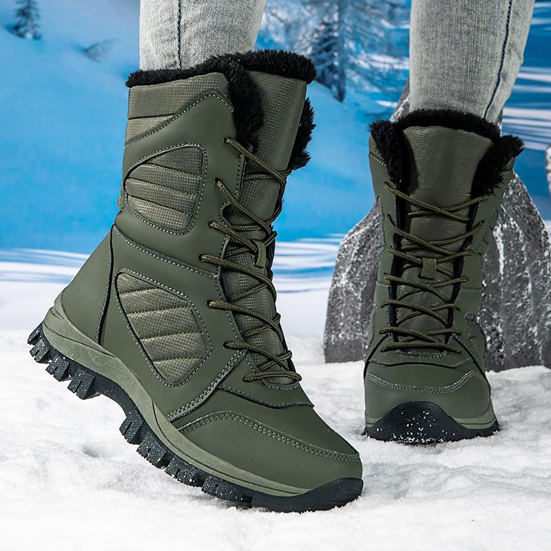 Chaussures Femme Hiver Antidérapantes Peluche Neige Bottes Mi-mollet Chaussures Plateforme Chaudes Bota Feminina Zapatos De Mujer Chaussure Femme Female