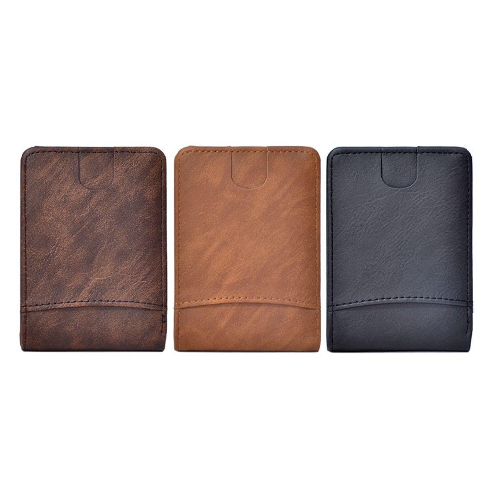 Portable Waterproof Short Folding Wallet Handheld Mini Pocket Money Purse Bag PU Leather Lightweight Men Card Holder Male