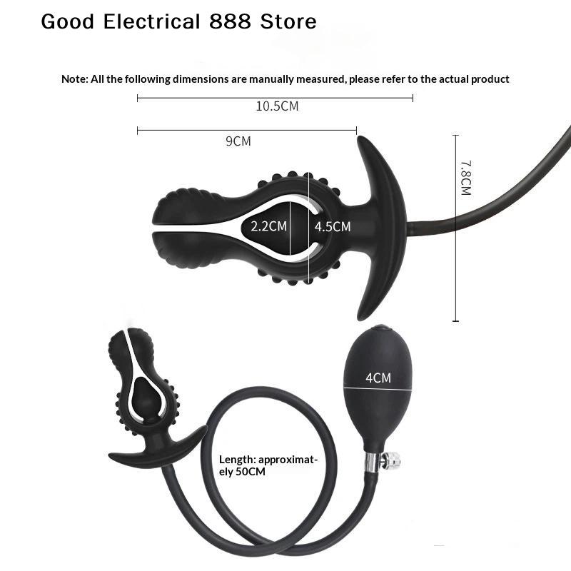 Aufblasbare Blume Knospe Anal Plug Erweiterbar Großes Buttplug Anus Dilatator Anal Dildo Prostata Massagegerät Sexspielzeug für Männer Frauen Erwachsene