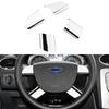 Stainless Steel Steering Wheel Decoration Cover Trim Sticker for Ford Focus 2 MK2 2005 - 2011 Car Sticker Auto Accessories