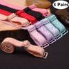 3 Pairs Embroidered Shoulder Straps, Extended & Widened Elastic Underwear Straps, Women's Lingerie & Underwear Accessories