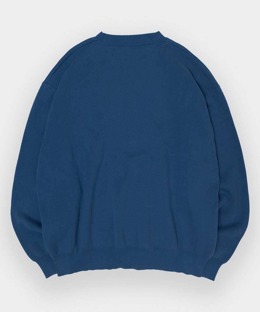 BLACK MOMENT Washable Graphic Rough Logo Knit Pullover T-Shirt [Black]