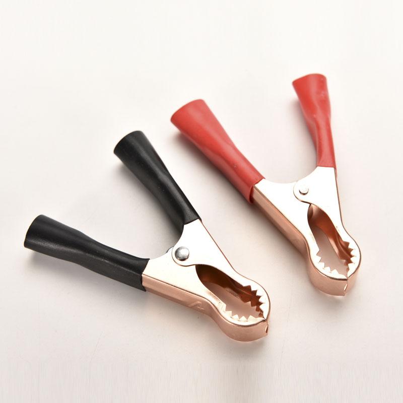 2 buc 100A Electric Crocodil Aligator Baterie Izolat Conector Clip Mâner Plastic Clip Aligator de Test Pentru Proiect Electric