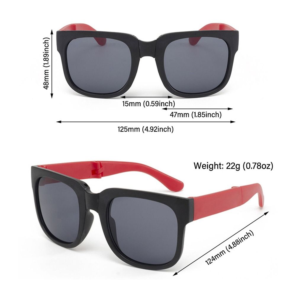 Outdoor Foldable Sunglasses UV 400 Children Eyewear Kids Sunglasses  for Toddler Boys and Girls