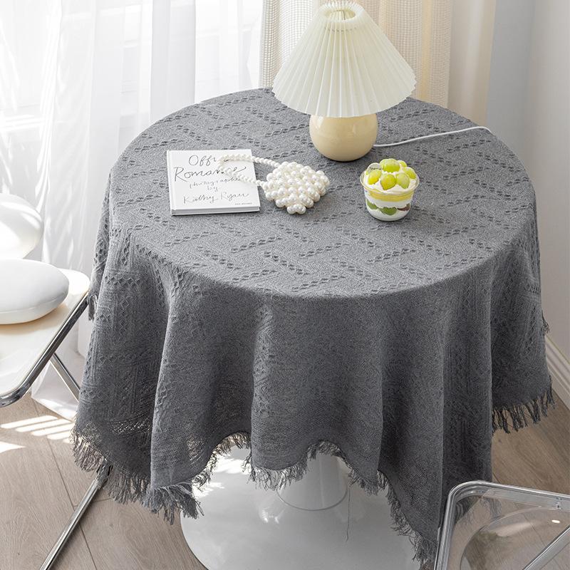 Holiday Tablecloth Waffle Modern Table Linen Cloth Cover for Kitchen Dining Room Party Home Decoration
