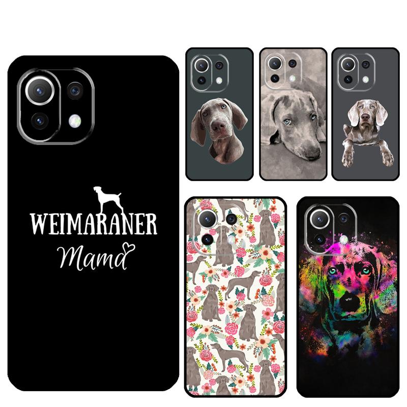 Coque de téléphone Chien Braque de Weimar Pour Xiaomi 13 14 15 Ultra 11T 12T 13T 14T Pro POCO X7 Pro X3 X5 X6 M6 F5 F6 Pro