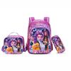 New Kpop South America 16-Inch 3-Piece Kids Rolling Backpack 3D Hunter Witch Group Shoulder Bag Student Dual-Shoulder Travel Set