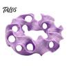 Betta Fish Hideout 3D Printed Aquarium Cave, Wavy Hollow Ring Shrimp Shelter, Safe Shelter for Tank Breeding Hiding Hole Decor, Ornament Snails Stable