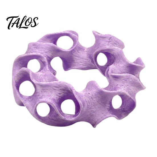 Betta Fish Hideout 3D Printed Aquarium Cave, Wavy Hollow Ring Shrimp Shelter, Safe Shelter for Tank Breeding Hiding Hole Decor, Ornament Snails Stable
