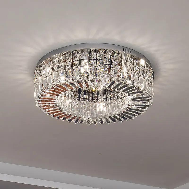 LED závesné svietidlo Luxusný krištáľový stropný luster pre obývaciu izbu spálňu vnútorné dekoratívne svietidlo