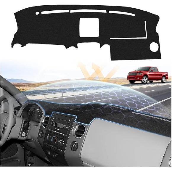 Dash Cover For 2015-2025 Ford Edge Dashboard Cover Mat For Edge Accessories Sunshade Nonslip Mesh Protector No Glare