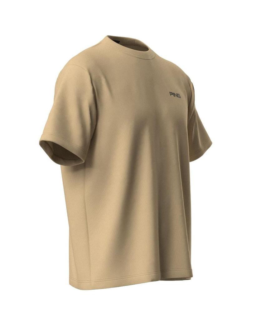 Short Sleeve Printed Up Golf S [Pin Apparel] Men's T-Shirt (Set Compatible) / / 621-4264801 040_Beige