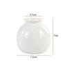 Vaso de cerâmica para flores, vasos hidropônicos nórdicos para decoração de sala de estar, mini vasos de flores, vasos de garrafas brancas, ornamento de mesa
