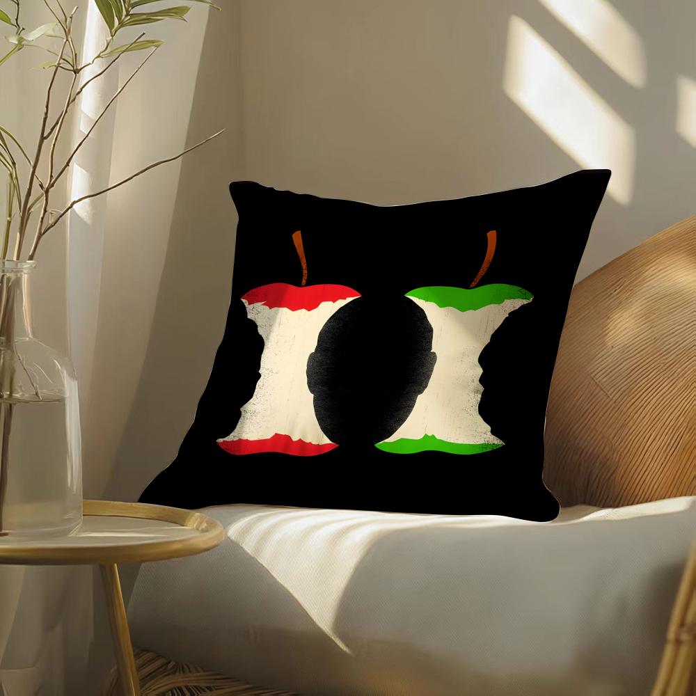 Abstract realistic musical note pattern Cushion Cover DoubleSided Plush Sofa Cushion Covers Organic Breathable Invisible Zipper