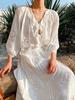 Spring-Summer French Style Hollow Out Top & Embroidery Midi Skirt