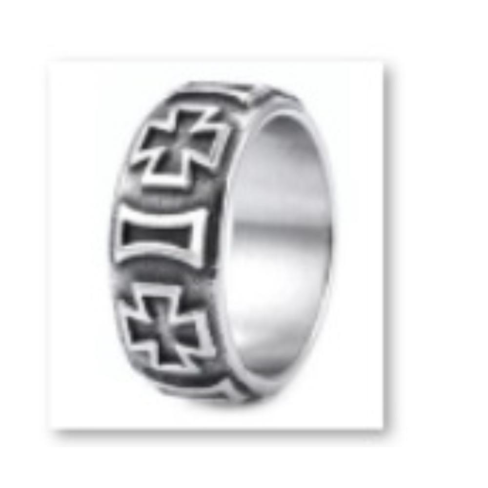 Unisex Ring mit vertikaler Textur Stilvolles europäisch-amerikanisches Design Trendiger Schmuck für Männer und Frauen