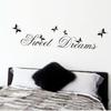 Sweet Dreams Wall Stickers Bedroom Decoration Diy Home Decals Quotes Mural Arts Printing Pvc Poster LS