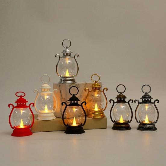 Retro LED Elektronische Kaarslamp Langdurig Veilig Milieuvriendelijk Decoratieve Cadeau Lantaarn met Eenvoudige Batterijvervanging