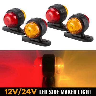 Feu de gabarit latéral multifonction haute luminosité, étanche, 10-30 V, clignotant LED pour voiture et camion, feu de gabarit pour remorque