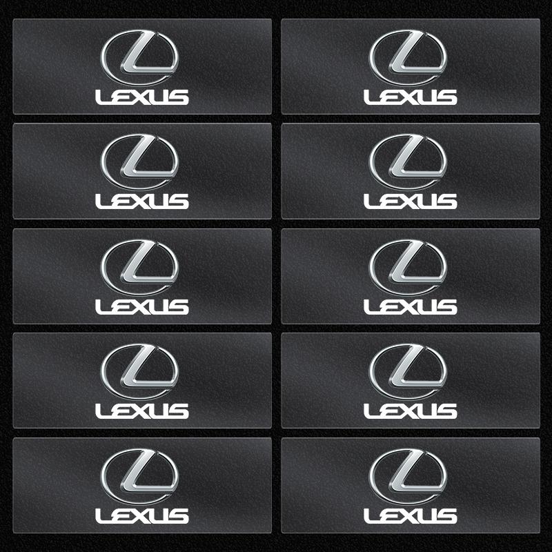 Car Metal Emblem Wiper Stickers Reflective Decor Decals For Lexus IS ES GS LS UX NX RX