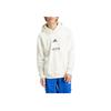 adidas All Szn Fleece Graphic Hoodie Off White/Black Men Streetwear JJ3668