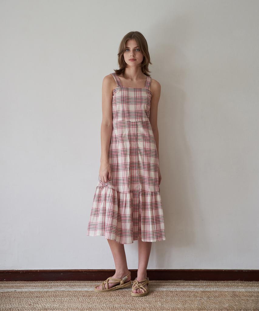 Maneseu Fresh Roll Frill Dress (3 Colors)