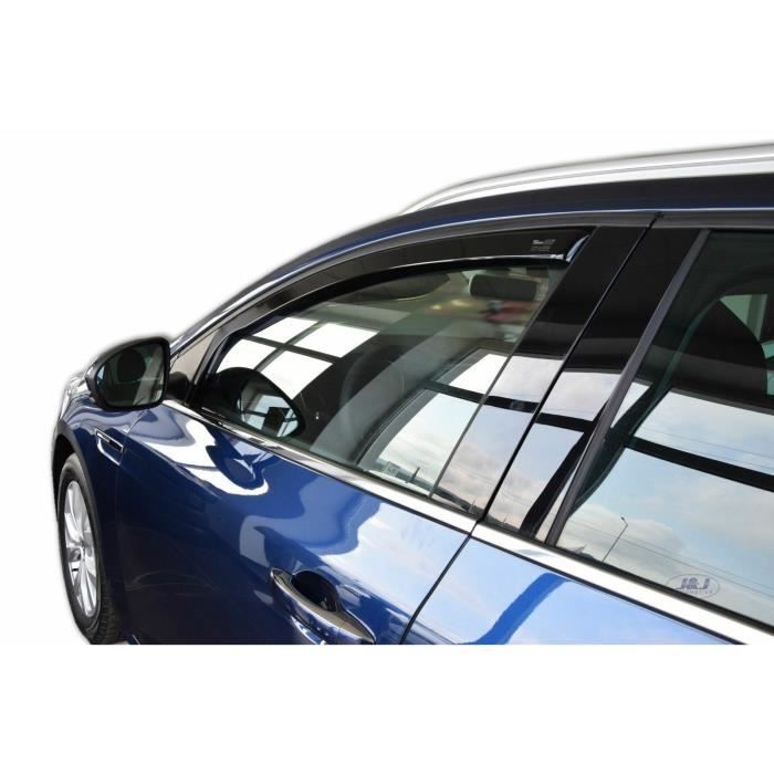 J&;J AUTOMOTIVE | Heko Air Deflectors Wind Deflectors For Renault Megane 4 Grandtour 2016-Pre